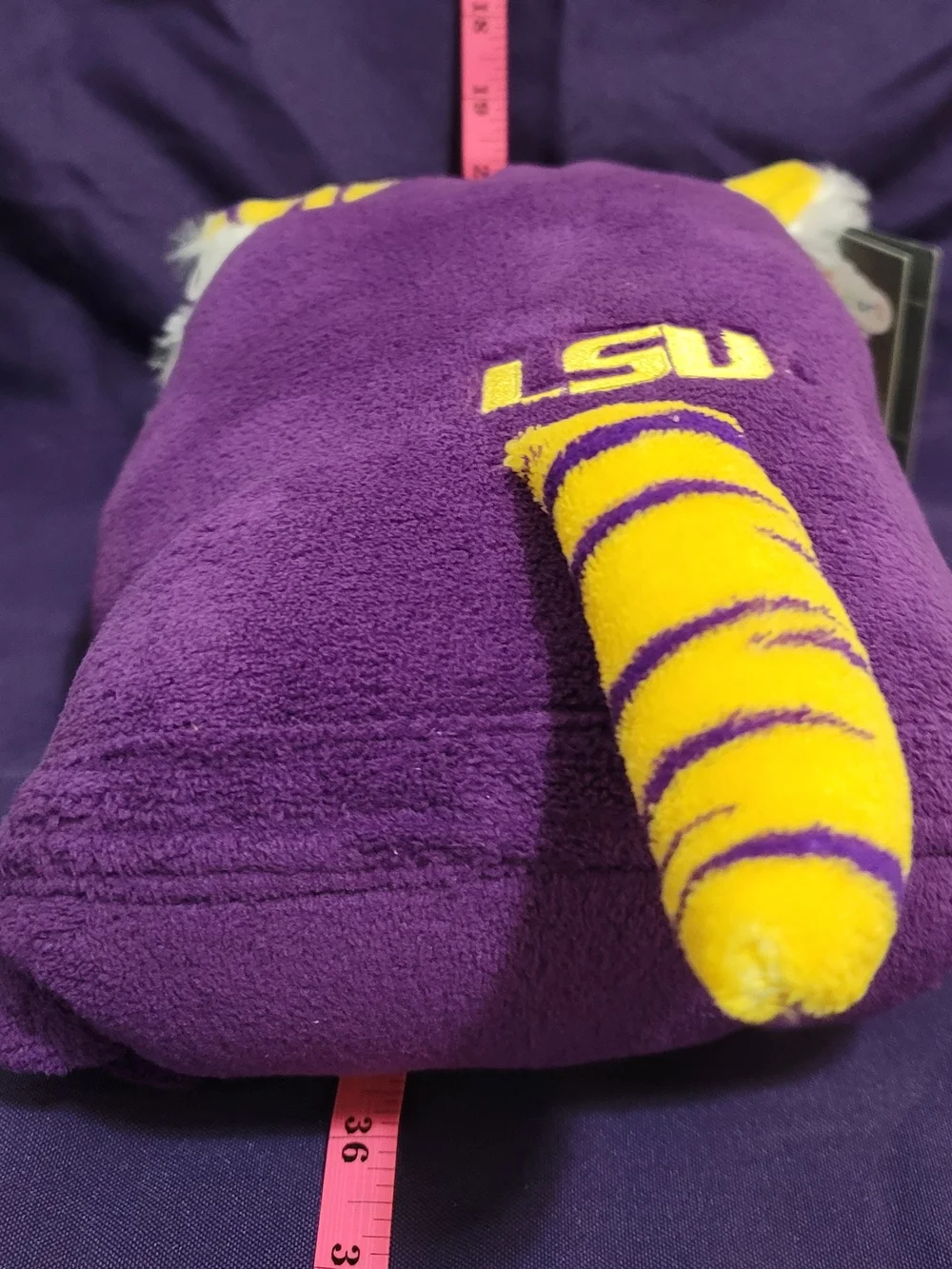 NCAA LSU Tigers Comfy Critters Childs Hooded Blanket